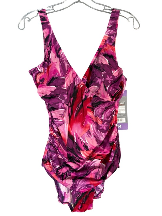 Miraclesuit Other - NWT Kirkland by Miraclesuit Pink Abstract Swim Suit Slimming 14